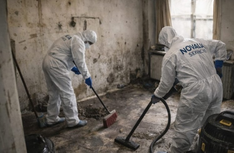 Nettoyage et debarras extreme apres Diogene Novalia Services Courbevoie 76