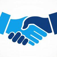 agreement handshake concept illustration design isolated over white